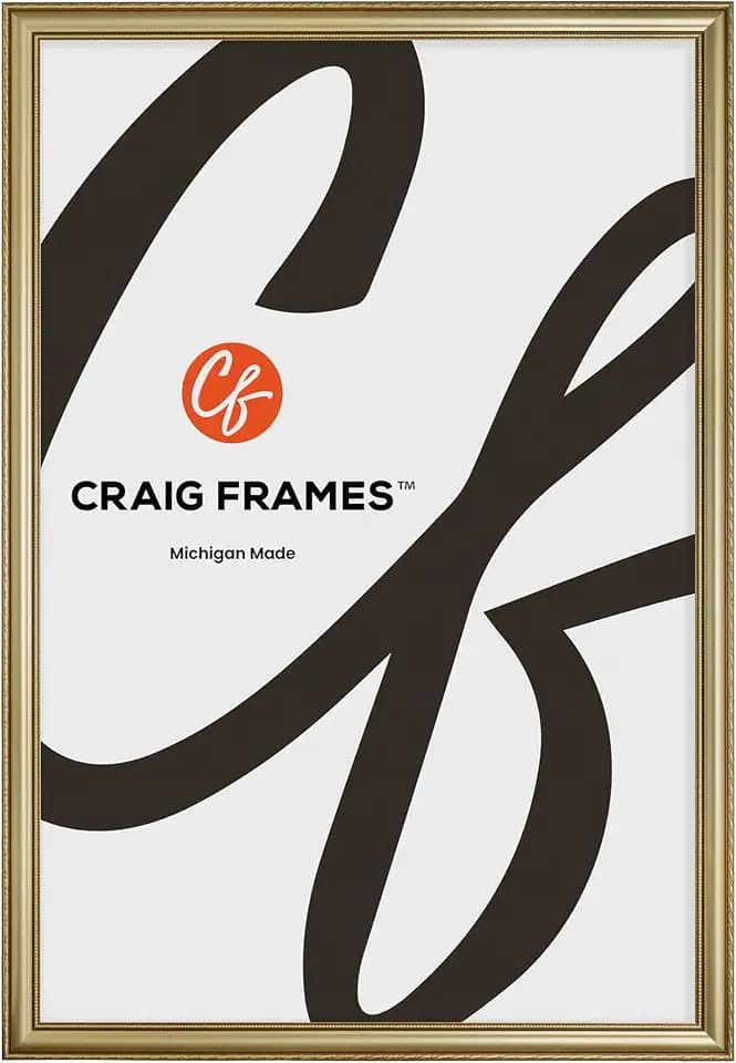 Craig Frames 24x36 Gold Poster Frame, Ornate Victorian Vintage Wall Decor