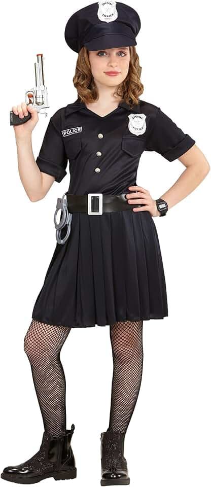 W WIDMANN MILANO Party Fashion - Kinderkostüm Polizistin, Kleid, Cop, Polizei Uniform, Faschingskostüme