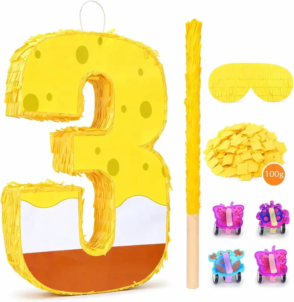 Number 3 Birthday Pinata, 16 Inch (SPBO-3rd)