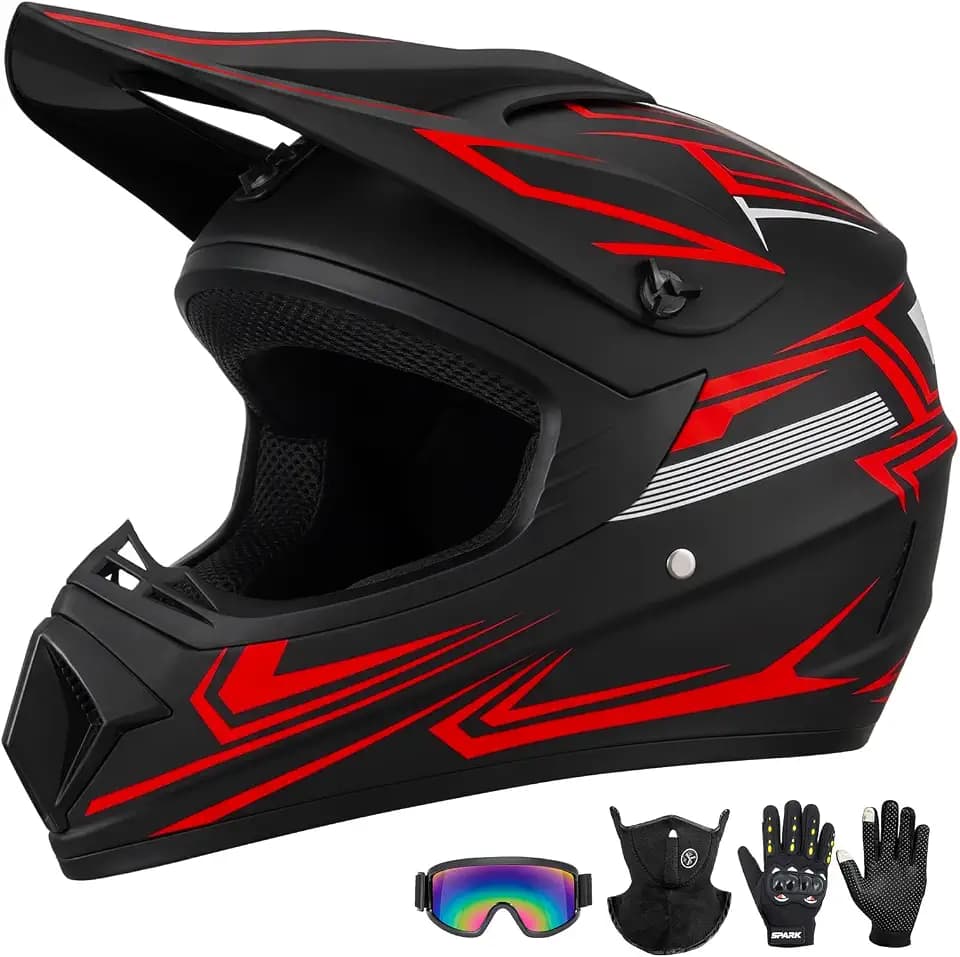 Youth Kids Dirt Bike Motorcycle Helmets DOT Approved ATV Motocross Helmet