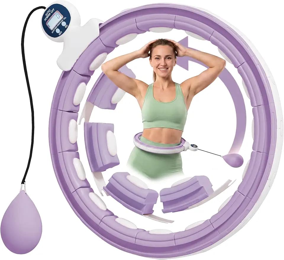 SPORTNOW Smart Hula Hoop für Erwachsene 16 Knoten (76-113cm)