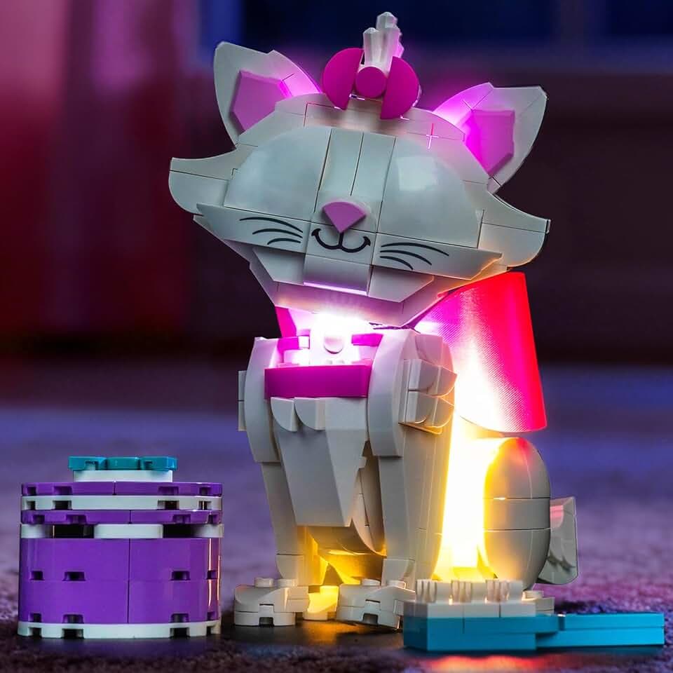 LED Lighting Compatible with Lego 43286 Marie The Aristocats Adorable - JUST Lights,Light Kit Compatible with Lego 43286 Marie,NOT Included The Model