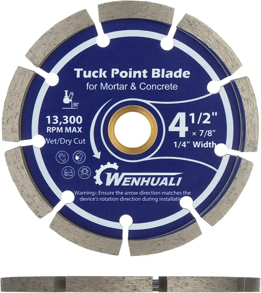 4.5" Diamond Tuck Point Blade for Concrete with 7/8" Arbor