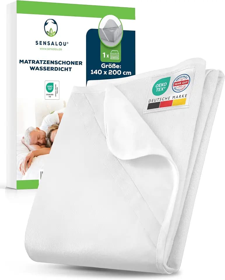 Sensalou Matratzenschoner wasserdicht 140x200 cm – Nässeschutz & Schutz für Allergiker