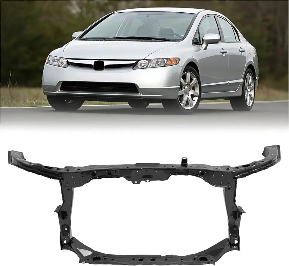 ALMULOO Radiator Support Compatible with 2006-2011 Civic