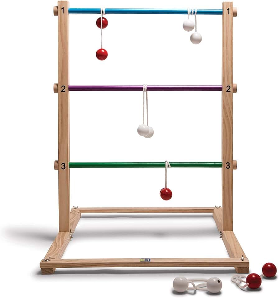 BS Toys Leitergolf Wurfspiel - Wurfspiel für Kinder - Laddergolf - für Kinder ab 6 Jahren - Mehrfarbig