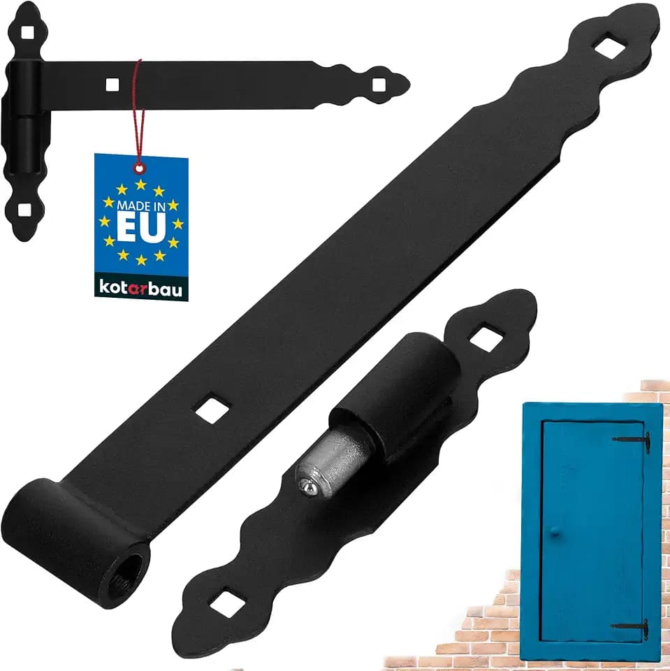 KOTARBAU® Ladenband mit Kloben 300 mm, pulverbeschichteter Stahl, Schwarz
