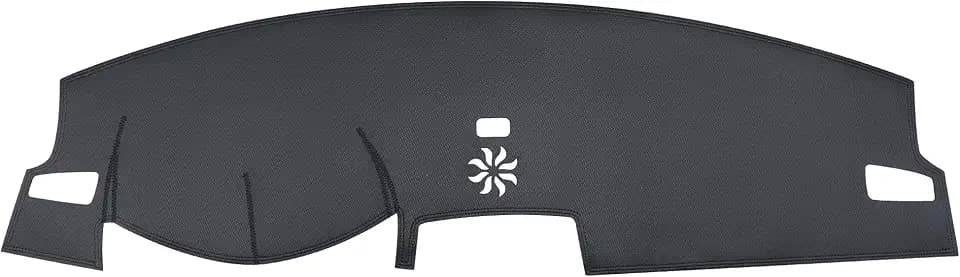 Dashboard Cover for 2022–2025 Honda Civic 11th Gen – Custom Fit Carbon Fiber Leather Dash Mat Sun Protection Pad (Black)