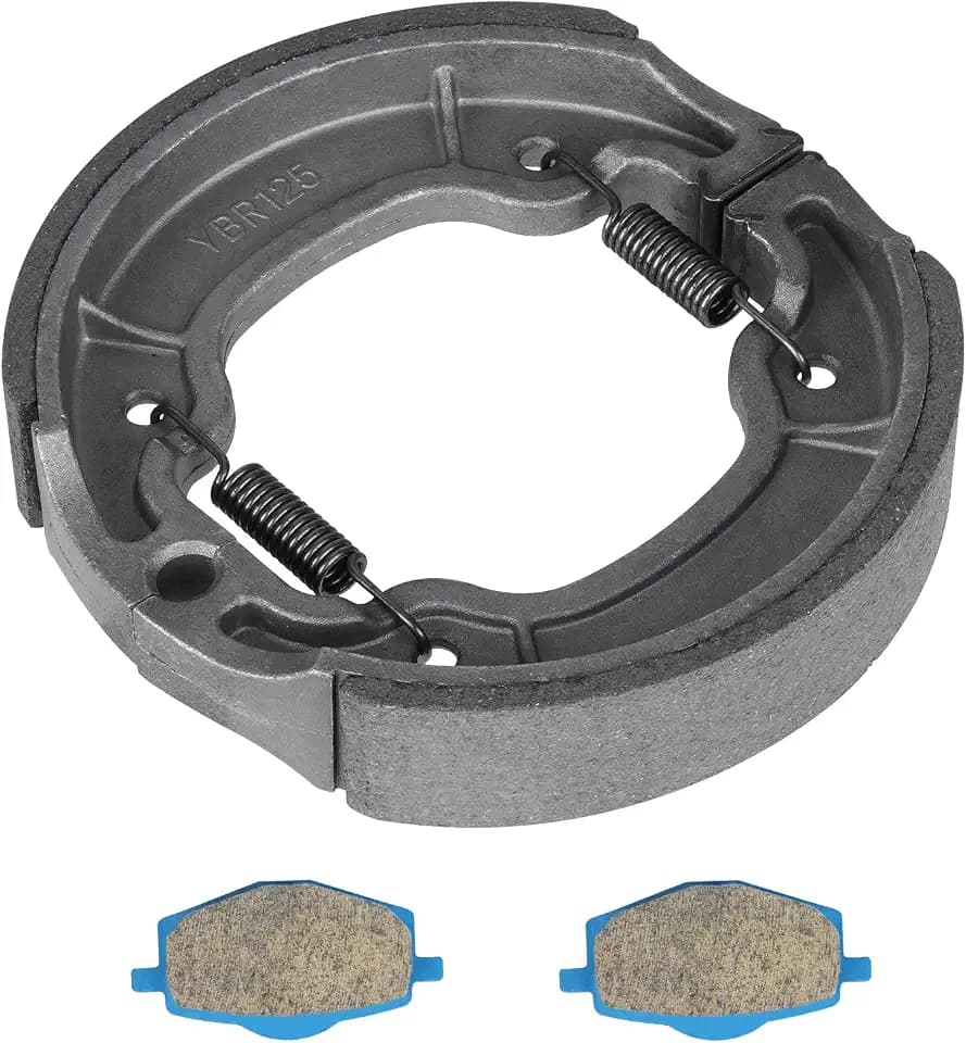 Front Brake Pads Rear Brakes Shoes for Yamaha TTR225 TT-R 225 L/M/N/P/R/S 1999-2003, RT 180 E/G/H/J 1993-1997, XT350 1991-2000 - 2 Set
