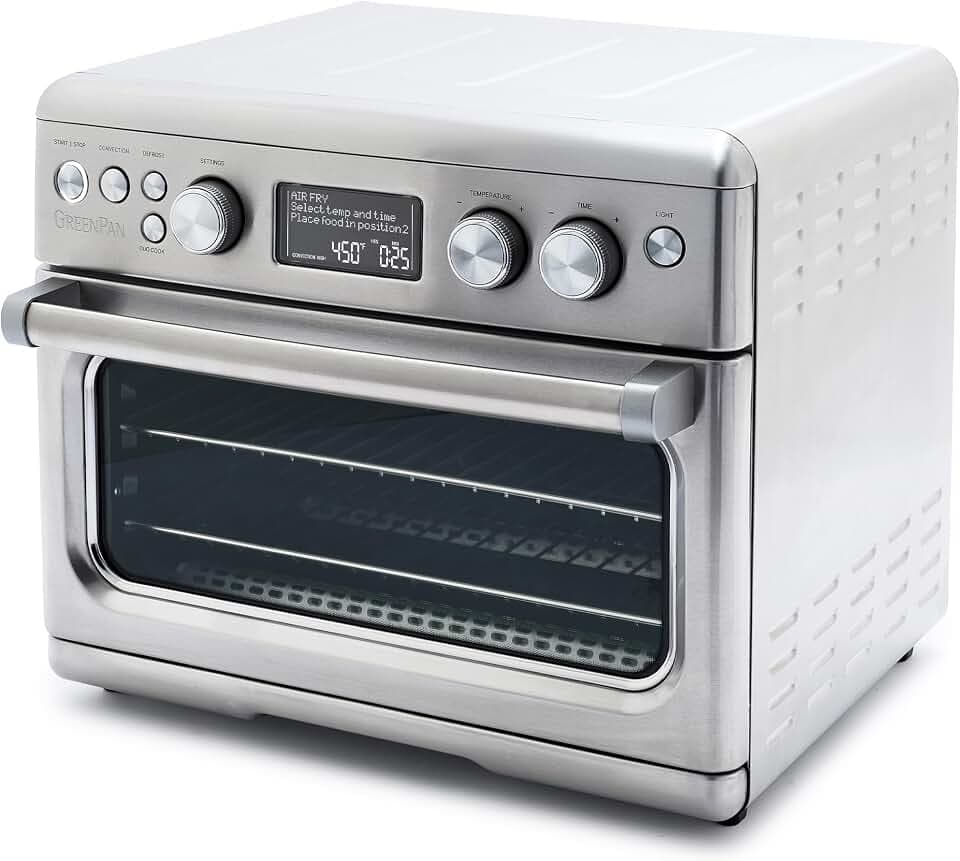 GreenPan 13-in-1 Elite Countertop Convection Oven & Air Fryer, Stainless