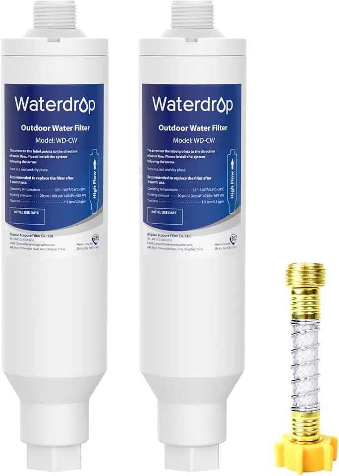 Waterdrop Hard Water Filter for Hose Car Wash, Reduces Hard Water Spots