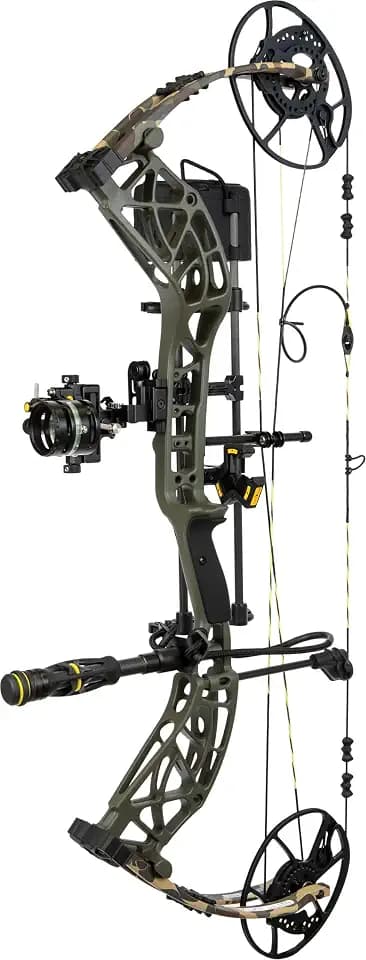Bear Archery Adapt 2 HP RTH+, The Hunting Public Collaboration, Right-Handed, DHC Hybrid Cam, 27"–32" Draw Length, 55–70lbs Draw Weight, Trophy Ridge Ready-to-Hunt Plus Package, Throwback Green