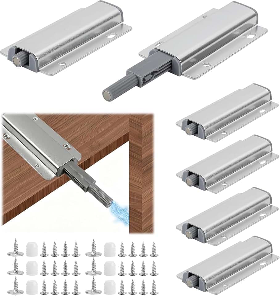 6 Stück Push to Open Türöffner, Drucktüröffner, Schrank Türöffner