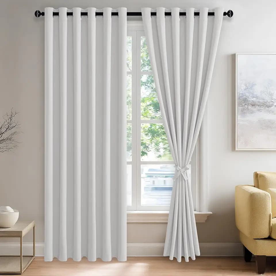 JIUZHEN Blackout Curtains for Bedroom Living Room 70 x 84 Inches Long