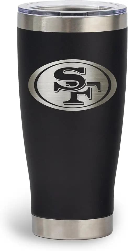 The Memory Company Officially Licensed 20oz Tumbler Etched, San Francisco 49ers