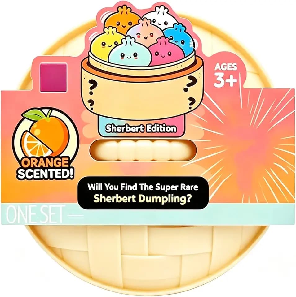 Unterhaltsames, Virales Squishy-Fidget-Toy im Dämpfer-Körbchen, Slow Rise Bao Bun aus der Blind Box, 10 cm großes Sensorik-Spielzeug, Stressabbau-Spielzeug für Jugendliche und Erwachsene