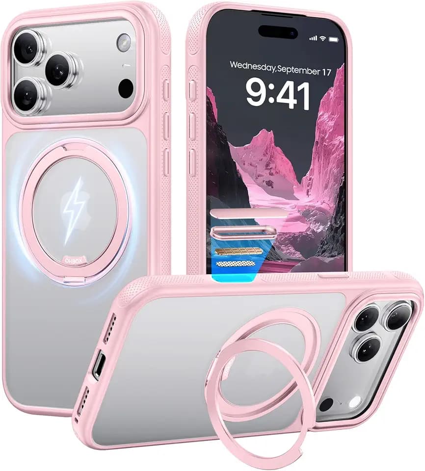 iPhone 17 Pro Max Case with Stand for Women, Strong Magnetic for iPhone 17