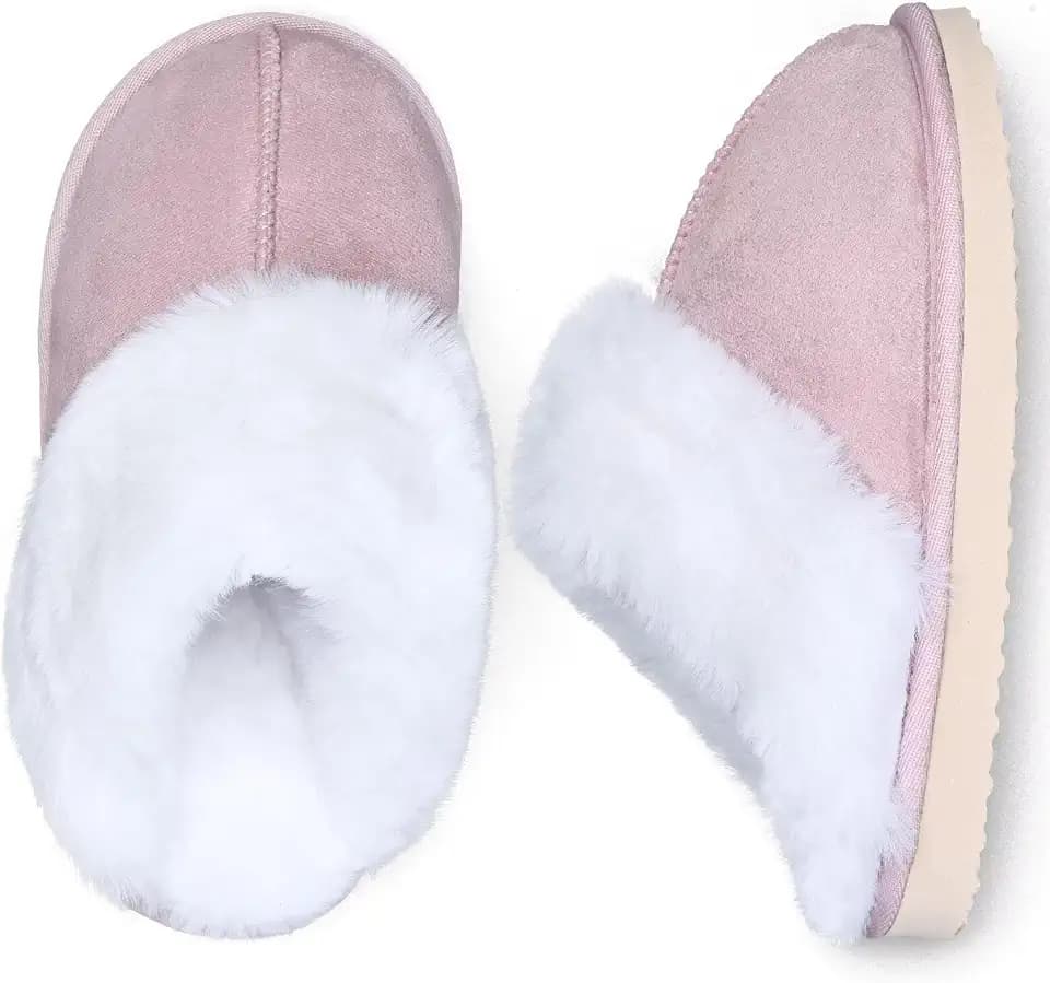 IceUnicorn Kids Slippers Girls Boys Fuzzy House Shoes Bedroom Slides