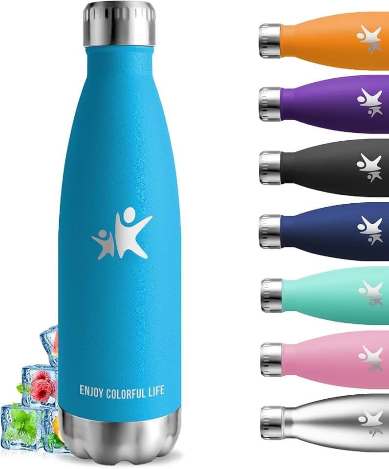 Trinkflasche Edelstahl, Trinkflasche 0 75 liter, BPA-Freie, Thermosflasche Doppelwandige, Thermosflasche Auslaufsicher, Kann mit dir Tragen, Wasserflasche Metall, Wasserflasche für Camping, Yoga