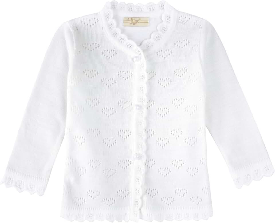 Lilax Baby Mädchen Strickjacke Little Hearts Knit Cardigan Sweater