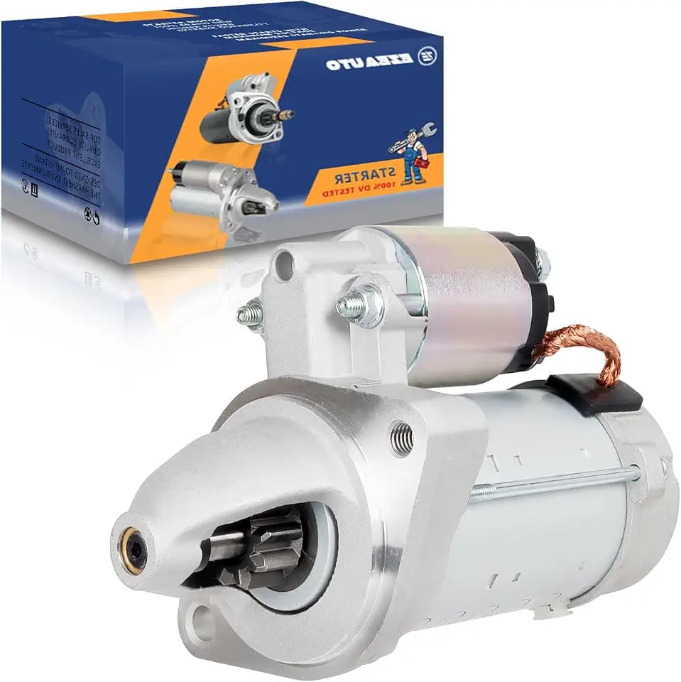19824N Ezexpreze Starter Motor Compatible with BMW 08-11 128i 3.0L, 07-11 328i 3.0L, 06-07 525i 3.0L, 08-11 528i 3.0L, 14-16 528i 2.0L, 06-11 Z4 3.0L, 12-16 Z4 2.0L, 1.3kw 9-Teeth CW 428000-4490