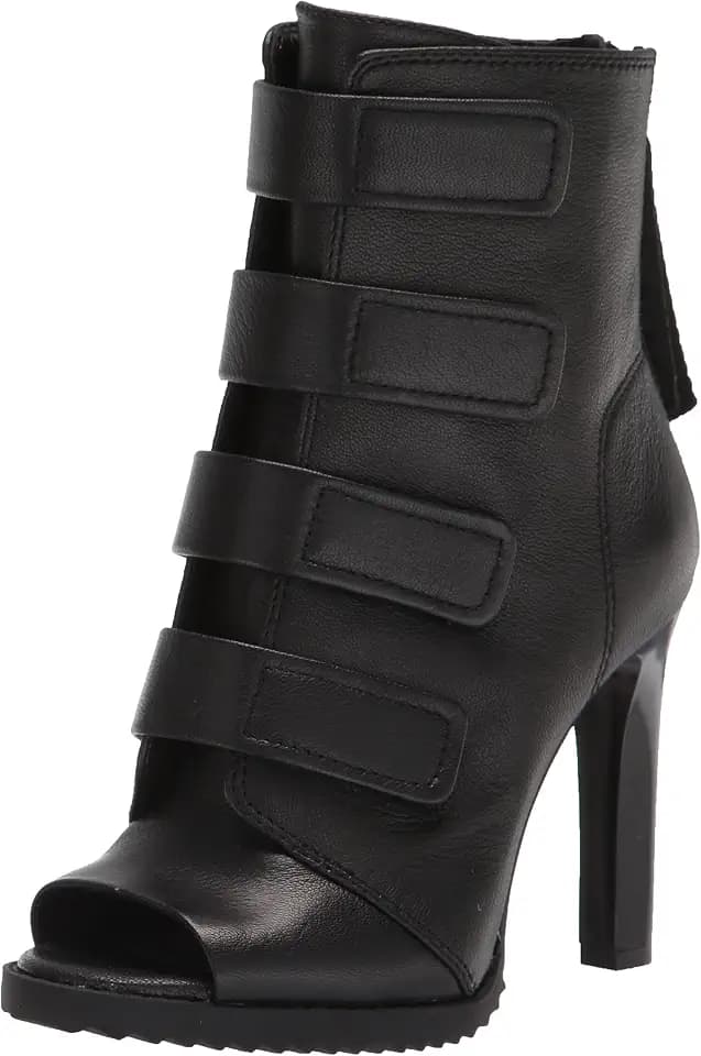 DKNY Women's Blake Peep Toe Heeled Bootie Boot