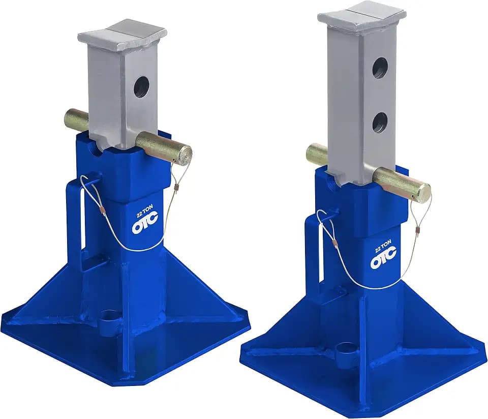 OTC S022 22-Ton Capacity Jack Stands - 13-7/8" to 19-7/8" Min/Max - Pair