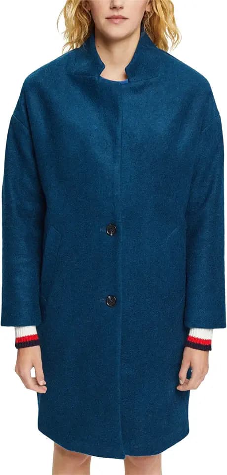 ESPRIT Damen 082ee1g335 Jacke, Petrol Blue, M EU