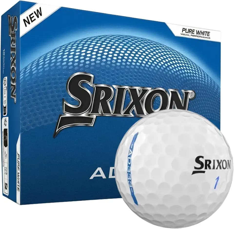 Srixon AD333 Long-Distance-Golfbälle| Weicheres Schlaggefühl und außergewöhnliche Kontrolle | Umweltfreundliche Verpackung | Geschenkidee für Golfer | 12er-Pack