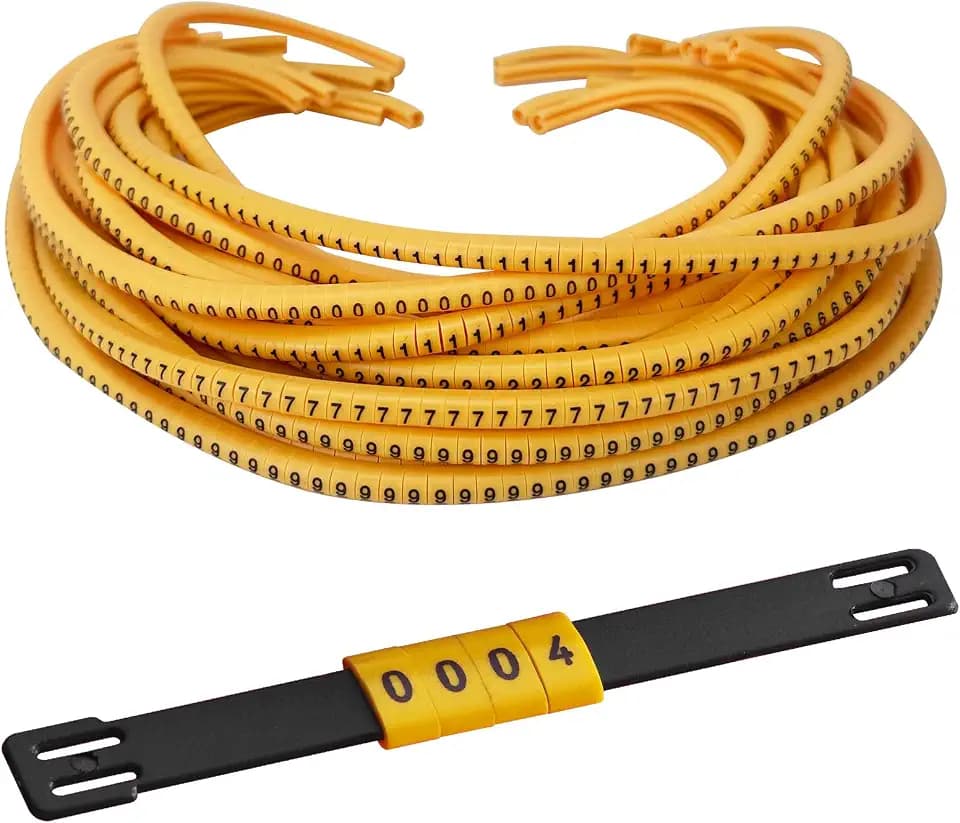 Kabelbeschriftung 0~9 Kabelmarkierer Nummer, Kabel Beschriftung 1,5-2,5mm²