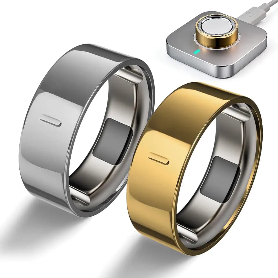 2 Pack High-Gloss Plated Covers Compatible with Oura Ring Gen 4/Oura Gen 3