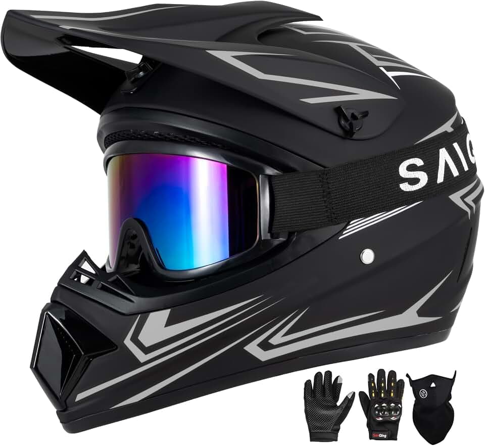 Youth Kids Motocross Helmet DOT Approved ATV BMX Dirt Bike for Boys Girls