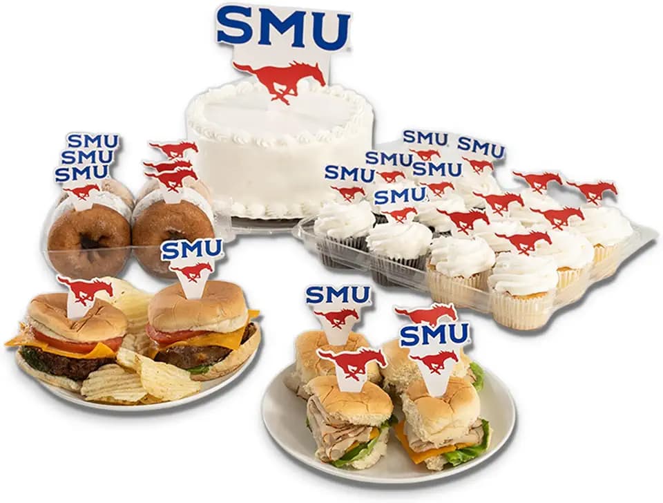 Desert Cactus SMU Mustangs Food Picks, Cupcake Toppers, 25 pcs