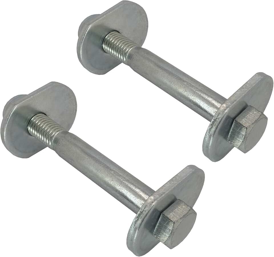 Front Lower Control Arm Cam Bolt Delete Eliminator Kit Compatible with Jeep Wrangler TJ 97-06, Cherokee XJ 84-01, Grand Cherokee ZJ 93-98