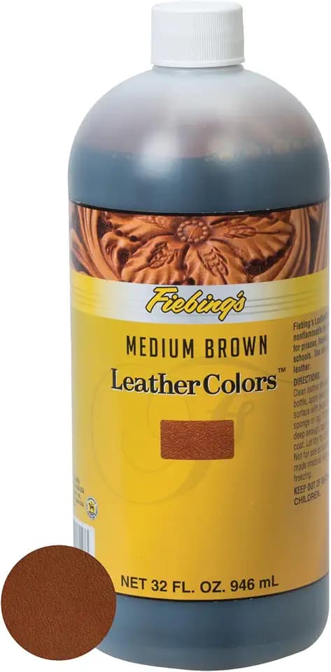 Purposed Value Fiebing's LeatherColors - Water Based Penetrating & Permanent Leather Dye for Shoes, Boots, Belts