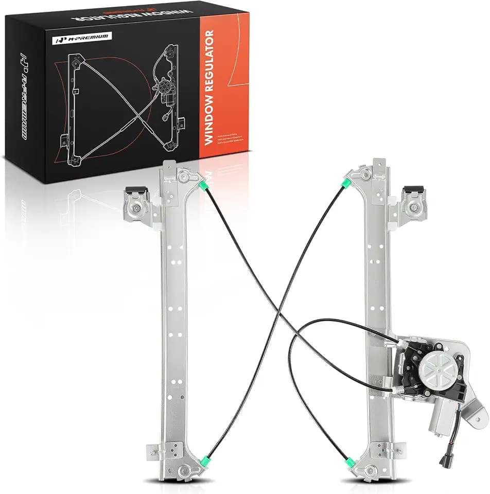 A-Premium Rear Driver Side Power Window Regulator with Motor Assembly