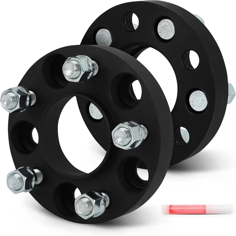 SCITOO 2Pcs 5x115 Wheel Spacers 1 inch for Dodge Black 71.5mm