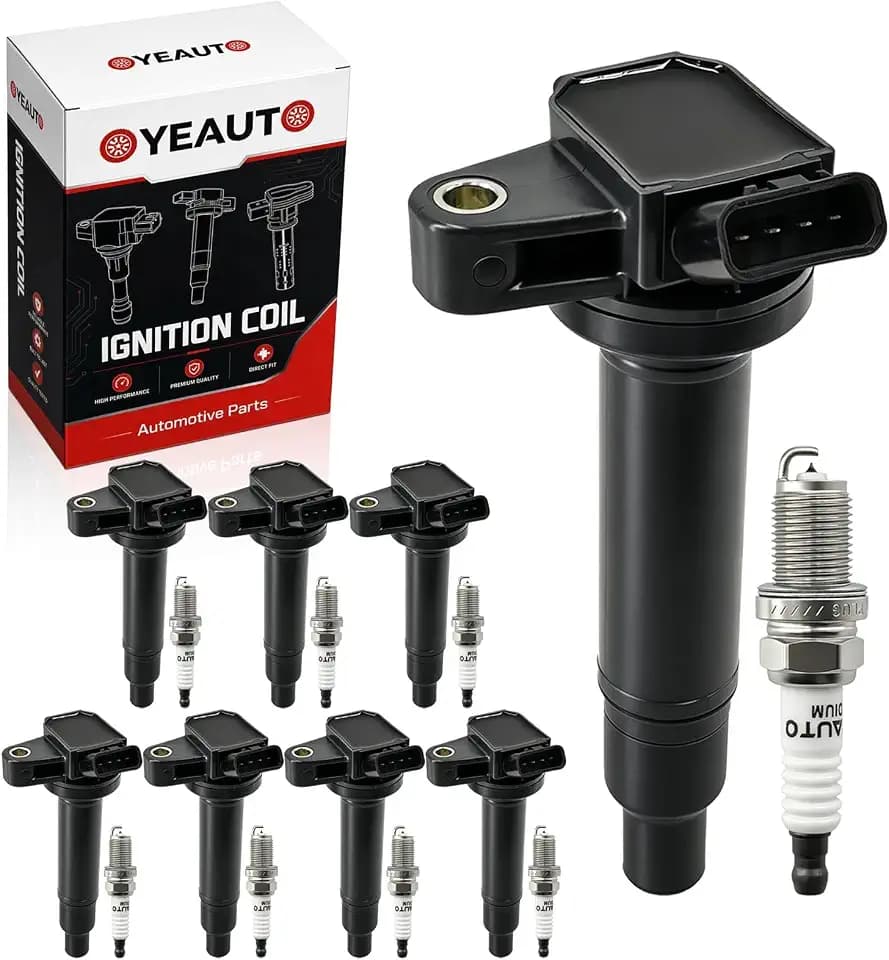 Ignition Coil Pack & Iridium Spark Plug For Toyota Tundra Sequoia 2000-2009