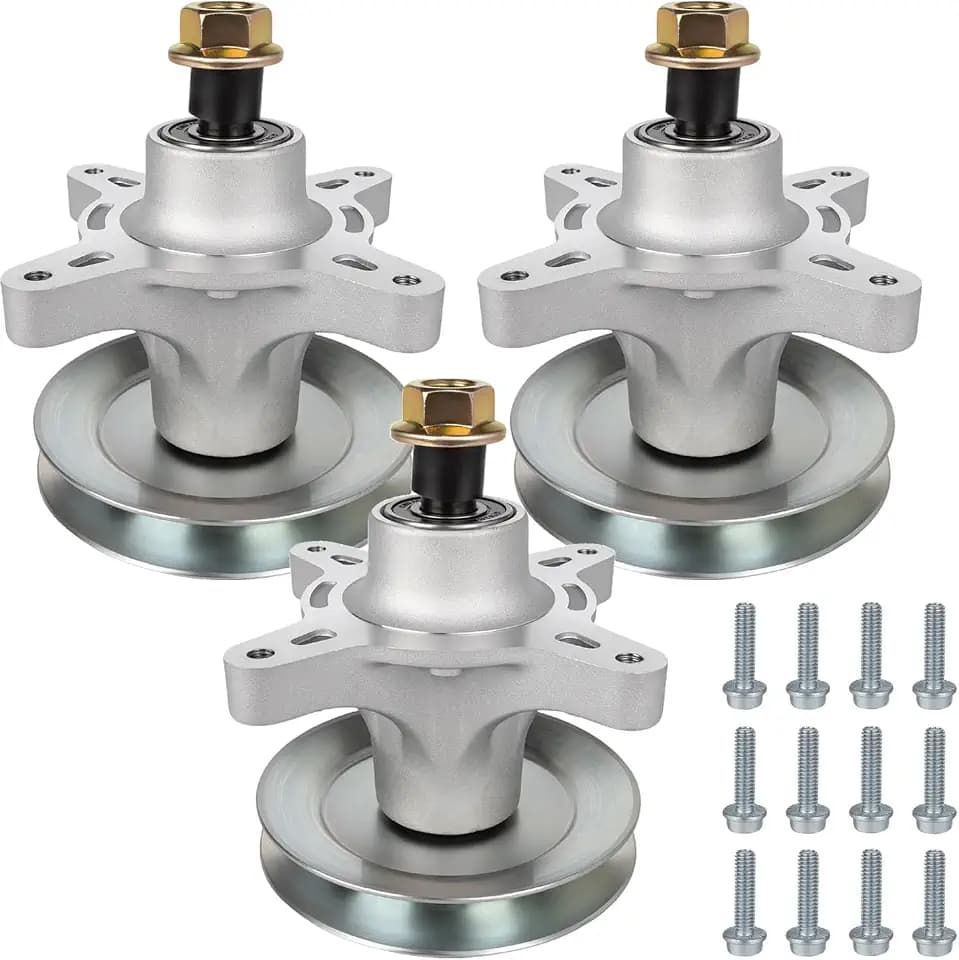 139-3214 Spindle Assembly with 125-5575 Pulley, Compatible with T oro Timecutter 50 Inch MX5060, SS5000, SS5060, SS5035, Replaces 121-0751, 117-7439, 117-7267, 110-6865, 3 Pack