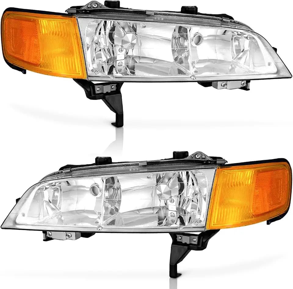 WEELMOTO Headlights Assembly for 1994 1995 1996 1997 Honda Accord
