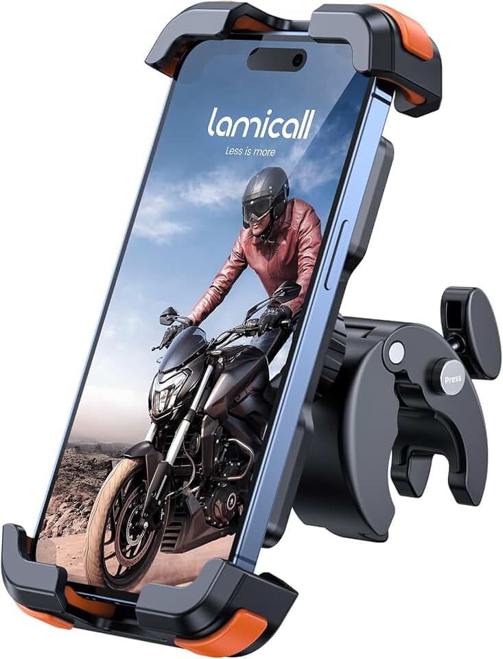Lamicall Handyhalterung Motorrad, Handyhalter Fahrrad Lenker Halterung