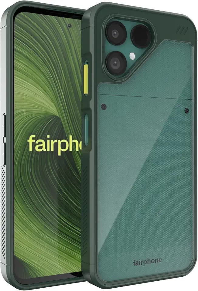 TUDIA Lucion Hülle für Fairphone 6 Stoßfeste Abdeckung - Kieferngrün