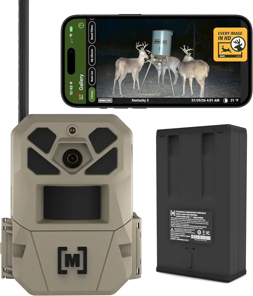 Moultrie Edge 3 Pro Cellular Trail Camera with PowerMag Battery - 50MP