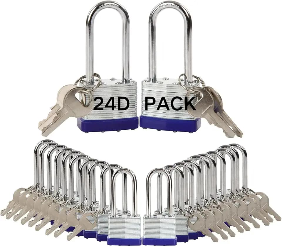 SEPOX® Heavy Duty Outdoor Padlock 2-3/8" Extra Long Shackle Keyed-Different