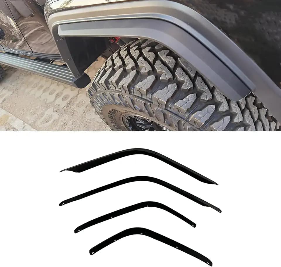 Low Clearance Fender Flares, 4-Pack Compatible with Wrangler JL