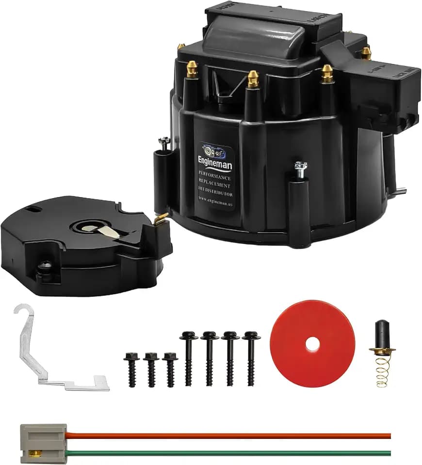 Male HEI Distributor Cap and Rotor Kit for SBC BBC 283 305 307 327 350 396 454 V8 Engines Performance Replacement for K549, 8416, 400, 454 Distributor Cap Assembly