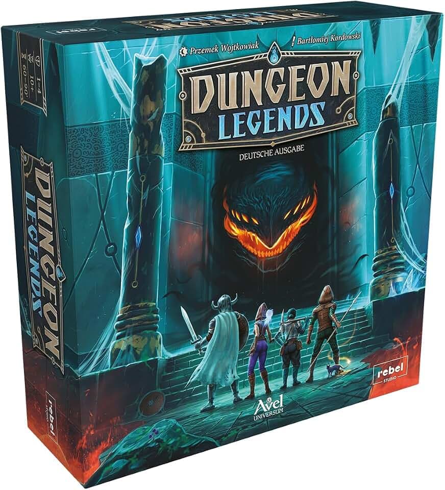 Asmodee, Dungeon Legends, Strategisches Kennerspiel, Deutsch | Kooperatives Fantasy-Abenteuerspiel mit Kampagnenelementen für 1-4 Spieler, 60-90 Minuten, Brettspiel ab 10 Jahren