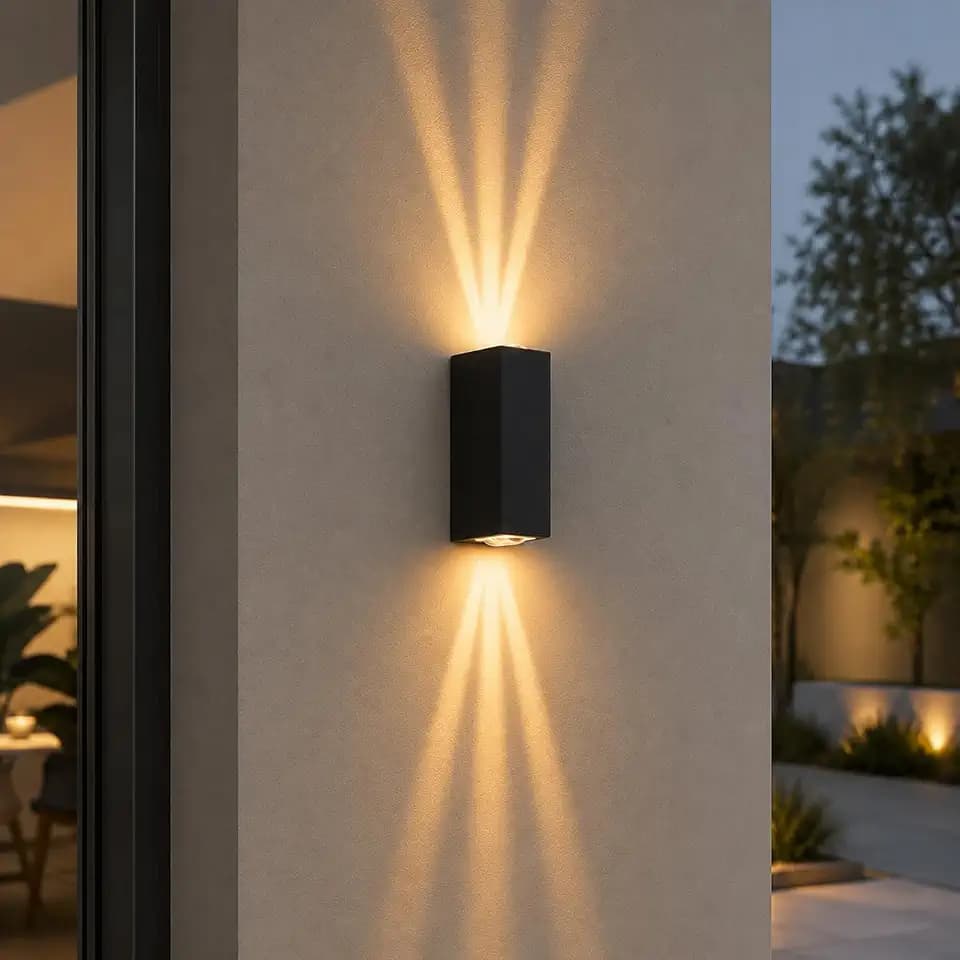 Outdoor Waterproof Wall Sconce,Modern Black Wall Sconces