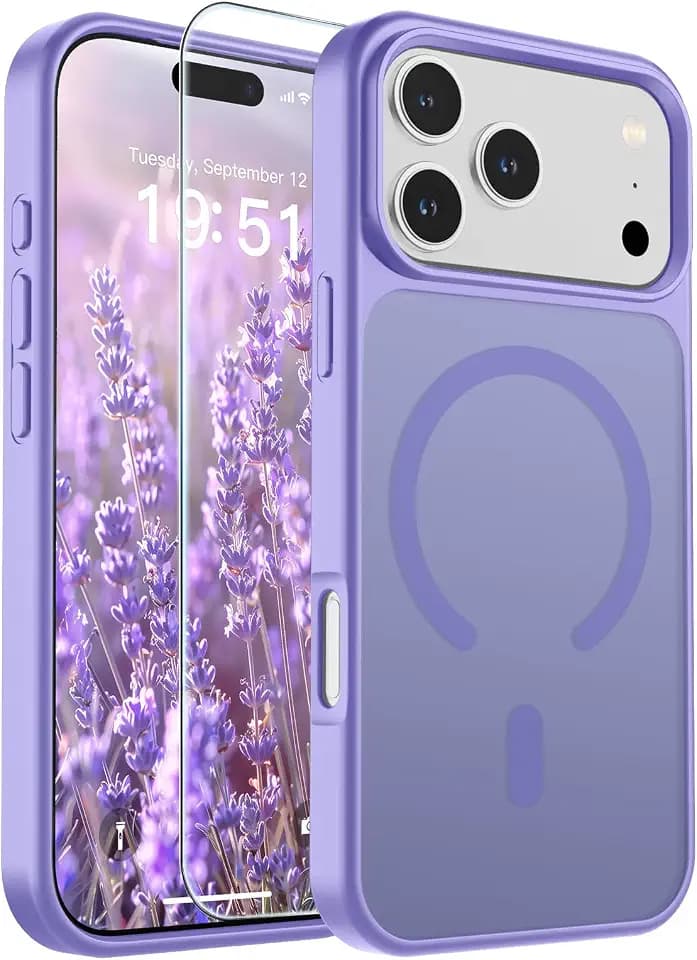SUPFINE Magnetic for iPhone 18 Pro Max Case/iPhone 17 Pro Max Case Purple