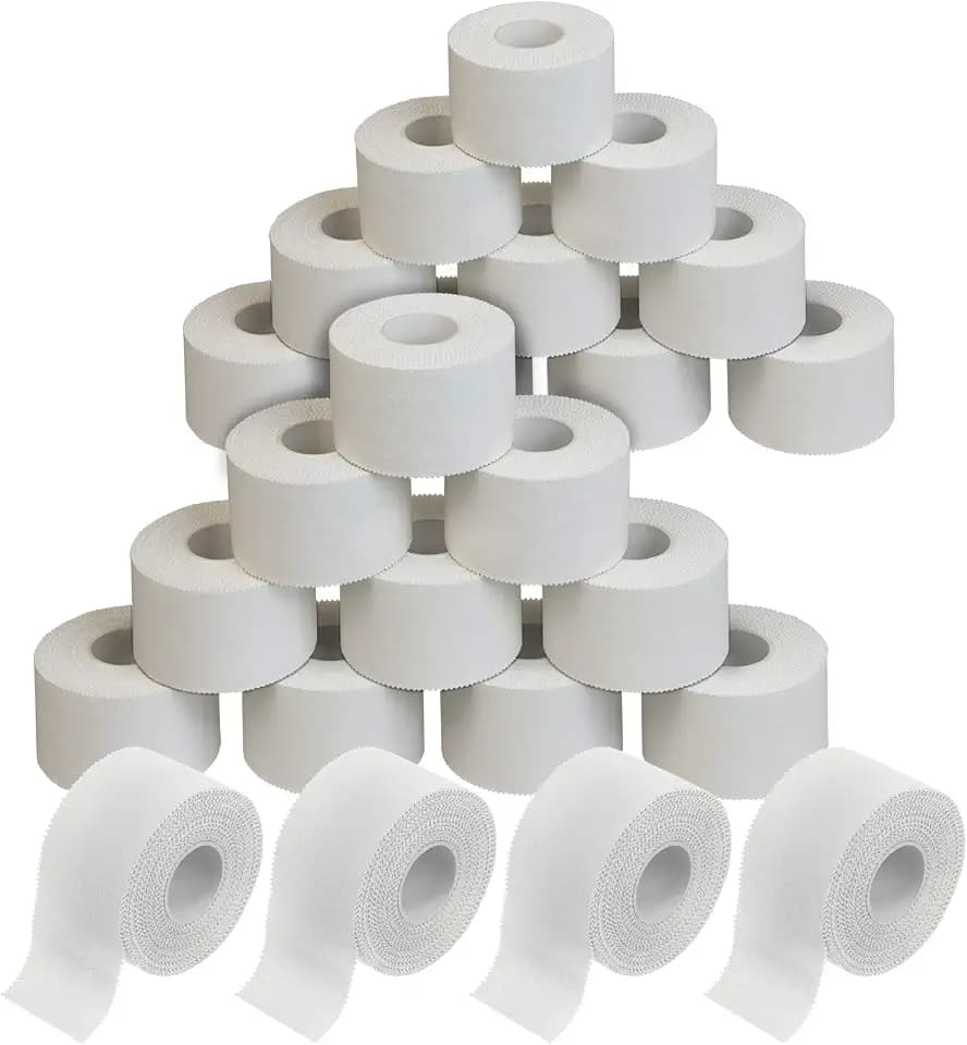 ALPIDEX 24 Rollen Sport Tape Set, Weiss, 3,8 cm x 10 m, Sporttape